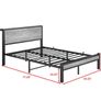 Bed Frames with Storage Wooden Headboard, Metal 4ft Bed Frame Image 8