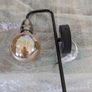 Kiefer wall light black & antique brass Image 2