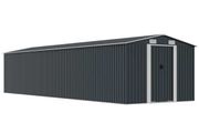 Garden Shed Anthracite 257x990x181 cm Galvanised steel