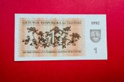 Lithuania  1  TALONAS  1992   . Pick  39  . Uncirculated
