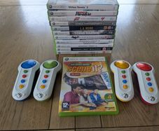 Xbox 360 Bundle 12 games (Assassin's Creed, Batman, Burnout, Forza, Scene It with buzzers)