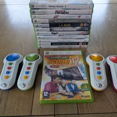 Xbox 360 Bundle 12 games (Assassin's Creed, Batman, Burnout, Forza, Scene It with buzzers)
