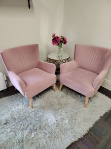 Blush pink Armchairs (3 available)