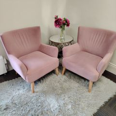 Blush pink Armchairs (3 available)