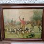 Pair Antique Equestrian prints, hunting prints, vintage lithograph Image 4