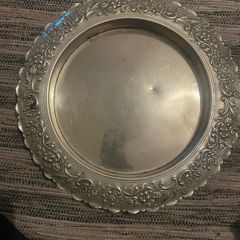 Vintage silver plated tray