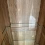 Solid oak glass cabnet Image 9