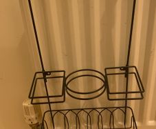Hair Dryer Holder Wall-Mounted Hair Dryer Stand for Storing Hair Care & Styling Tools