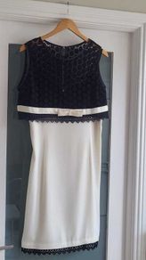 KENDRA Jackie O Style Monochrome Two-Piece - Fit 14-16UK - Rrp 149 (New)