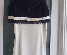 KENDRA Jackie O Style Monochrome Two-Piece - Fit 14-16UK - Rrp 149 (New)
