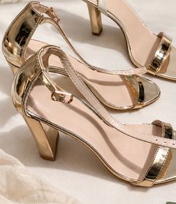 Rose Gold High Heels  Elegant Party & Wedding Shoes