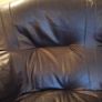 Three Piece Suite reupholstered leather Image 4