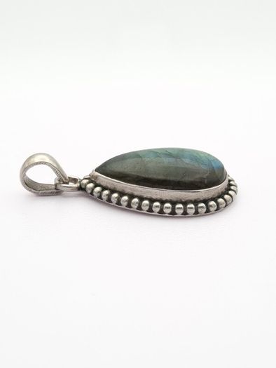 Vintage 925 Sterling Silver Labradorite Pendant