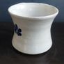 Lovely Rustic Hand-Potted Mug in a Light Grey Earthenware with a Navy Blue Decoration, Similar to the Early Nicholas Mosse, but No Backstamps to Identify the Potter! Image 6