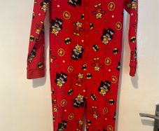 Children in Need Pudsey sleepsuit with a Batman and The Flash print