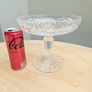 Large Crystal Footed Comport Dish Image 2