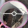 Pink glitter ceiling light shade Image 2