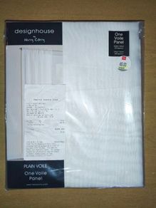 Brand new plain voile white curtains