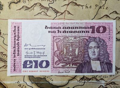 10 Pound B Series 02/02/81 Irish Note