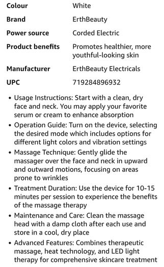 Erth Beauty Age-Defying Face and Neck Massager