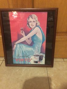 vimto vintage poster framed
