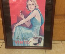 vimto vintage poster framed