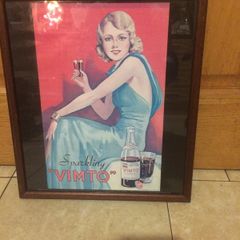 vimto vintage poster framed