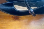 black velvet flats