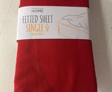 Fitted Sheet Red Single BNWT