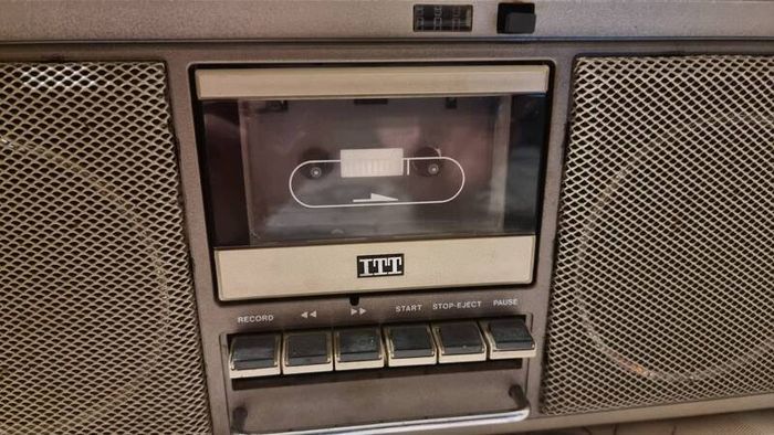 From 1979  ITT 120 Touring Stereo Cassette recorder, working good compare with age.