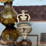 Vintage Brass Holy Water Font Wall Hanging Religious Home Decor Image 2