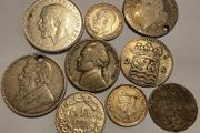mixed silver coins