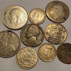 mixed silver coins
