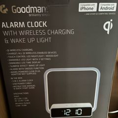 Goodmans phone charging alarm clock