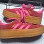 Adidas Gazelle Bold Women's Platform Trainers Suede Red Pink Size UK 4 1/4 Image 8
