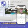 Security Camera Outdoor, 1080P CCTV Camera Wireless WiFi, Waterproof Home Surveillance Camera with 2-Way Audio, Night Vision, Motion Detection, Cloud Storage, Work with Alexa (FREE POSTAGE) Image 3