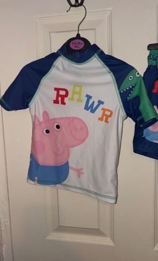 George Pig two piece swimwear set 18-24 months