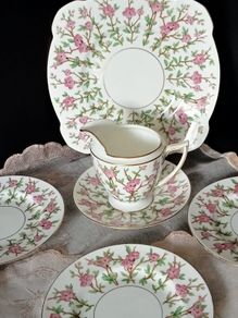 Vintage Minton Pink Blossom Part Tea Set