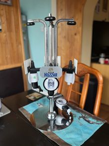 Vintage standing revolving spirits drinks dispenser