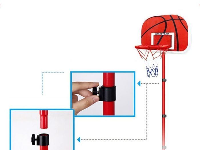 Kids Portable Basketball Stand with Ball