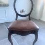 Antique burr walnut table and chairs Image 6