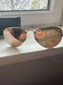 Ray Ban Polished Arista Gold Mirrored Frame BN