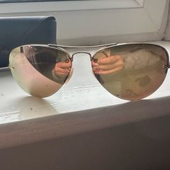 Ray Ban Polished Arista Gold Mirrored Frame BN
