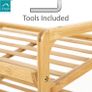 4 TIER Bamboo Shoe Rack,100% Natural & Renewable, Super Strong Heavy Duty Durable Wooden Shoe Rack Stand Storage Organiser (4 Tier (L71 x W33 x H68 cm) FREE POSTAGE Image 3