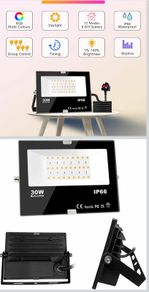 LED Flood Lights Outdoor Smart RGB with APP Control