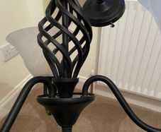 Rustic iron light fitting