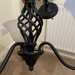 Rustic iron light fitting