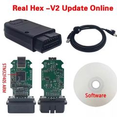 Update V24.7 Unlimits VINs Real V2 VAG HEX V2 Hardware Usb Interface For VAG  COM Diagnostic Coding VCDS TOOL