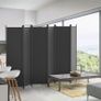 6 Panel Room Divider, 6FT Tall Folding Privacy Screen Wall Dividers, Portable Privacy Screen Freestanding Room Divider for Room Separation, Included - Cover Strips, Grey, W 305 x H 183 cm Image 2