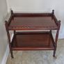 Mahogany serving trolley Image 4